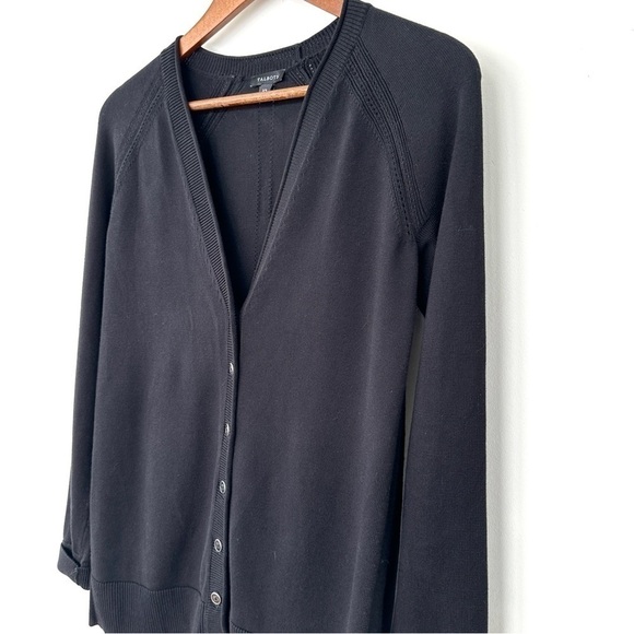 Talbots cardigan  with v-neck, long sleeves, raglan, button front, straight cut - Picture 3 of 12